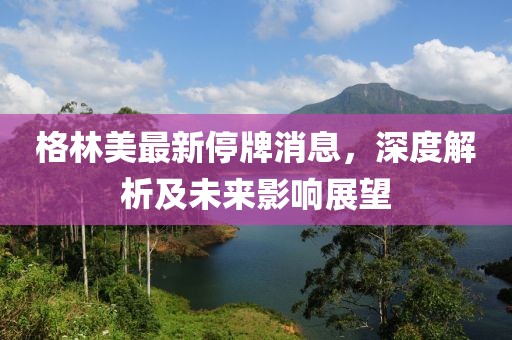 格林美最新停牌消息，深度解析及未来影响展望