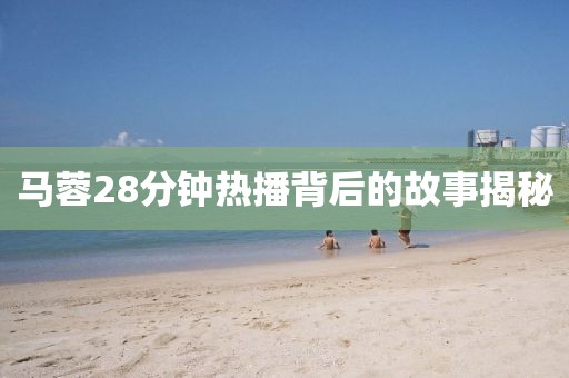 马蓉28分钟热播背后的故事揭秘