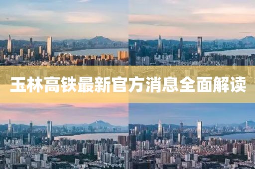 玉林高铁最新官方消息全面解读