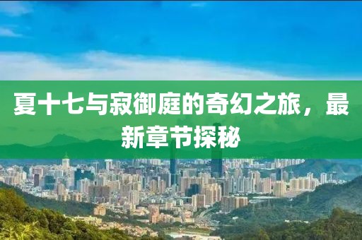 夏十七与寂御庭的奇幻之旅，最新章节探秘