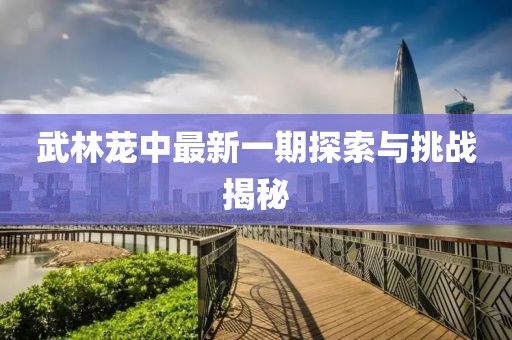 武林茏中最新一期探索与挑战揭秘
