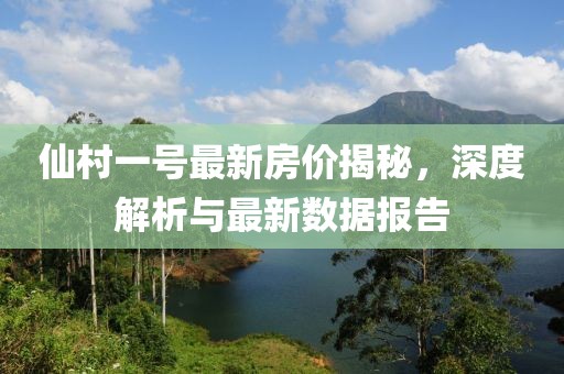 仙村一号最新房价揭秘，深度解析与最新数据报告