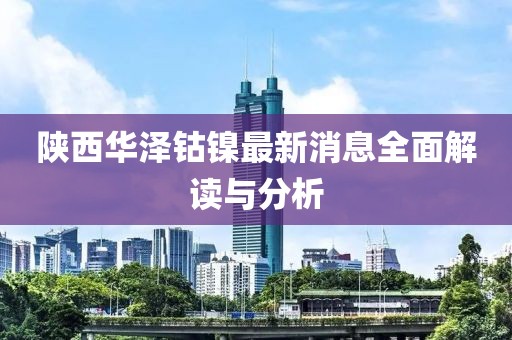 陕西华泽钴镍最新消息全面解读与分析