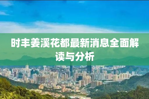 时丰姜溪花都最新消息全面解读与分析