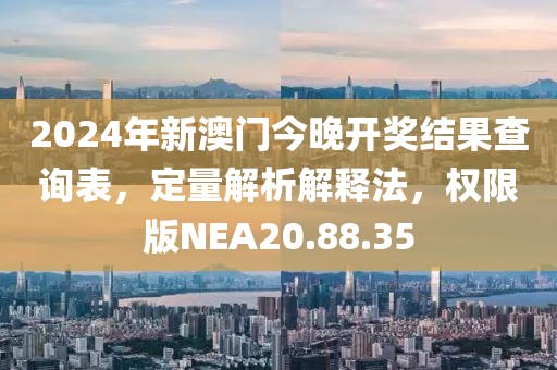 2024年新澳门今晚开奖结果查询表，定量解析解释法，权限版NEA20.88.35