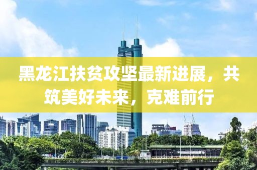 黑龙江扶贫攻坚最新进展，共筑美好未来，克难前行