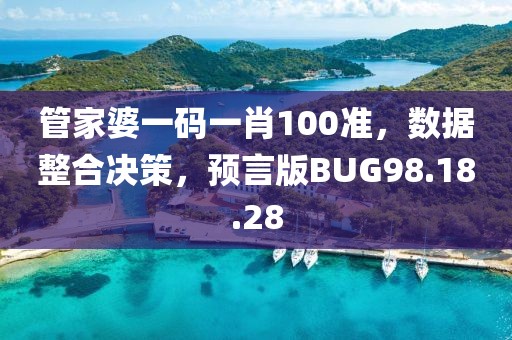 管家婆一码一肖100准，数据整合决策，预言版BUG98.18.28