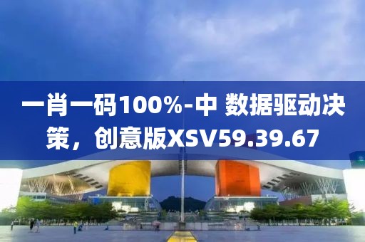 一肖一码100%-中 数据驱动决策，创意版XSV59.39.67