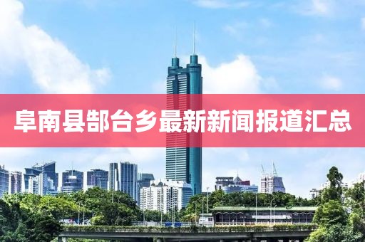 阜南县郜台乡最新新闻报道汇总