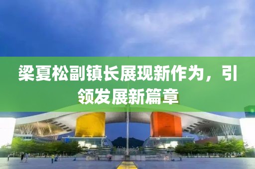 梁夏松副镇长展现新作为，引领发展新篇章