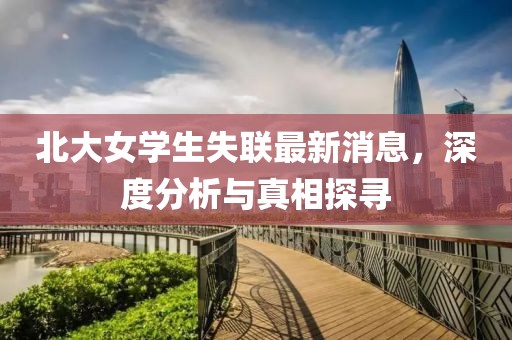 北大女学生失联最新消息，深度分析与真相探寻