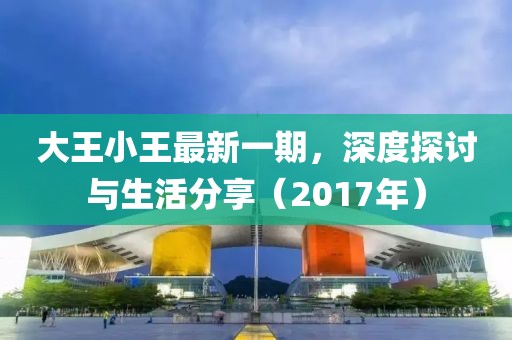 大王小王最新一期，深度探讨与生活分享（2017年）