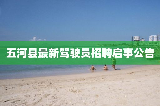 五河县最新驾驶员招聘启事公告