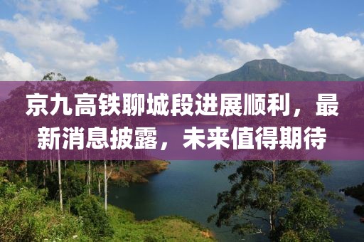 京九高铁聊城段进展顺利，最新消息披露，未来值得期待