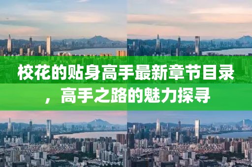 校花的贴身高手最新章节目录，高手之路的魅力探寻