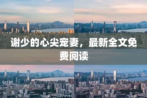 谢少的心尖宠妻，最新全文免费阅读