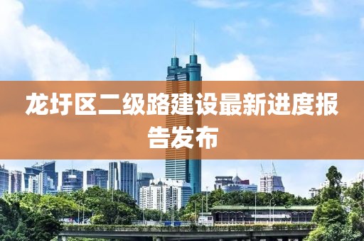 龙圩区二级路建设最新进度报告发布