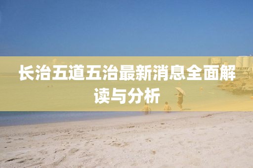 长治五道五治最新消息全面解读与分析