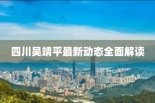 四川吴靖平最新动态全面解读