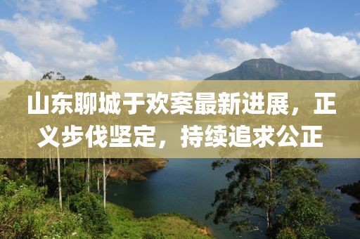 山东聊城于欢案最新进展，正义步伐坚定，持续追求公正