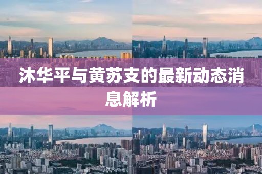 沐华平与黄苏支的最新动态消息解析
