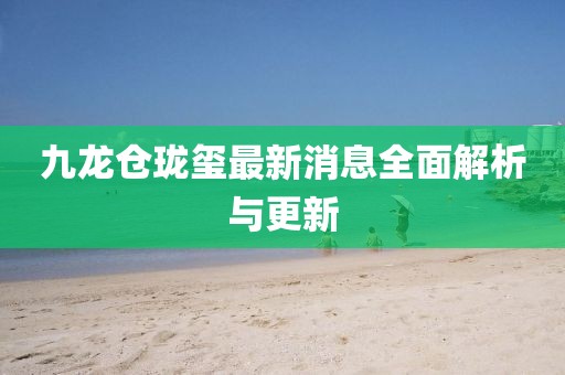九龙仓珑玺最新消息全面解析与更新