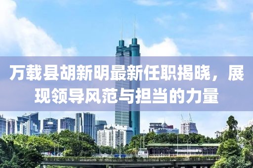 万载县胡新明最新任职揭晓，展现领导风范与担当的力量