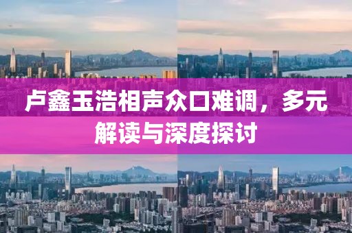 卢鑫玉浩相声众口难调，多元解读与深度探讨