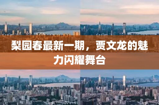 梨园春最新一期，贾文龙的魅力闪耀舞台