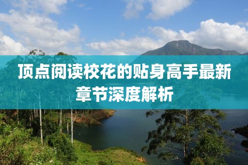顶点阅读校花的贴身高手最新章节深度解析