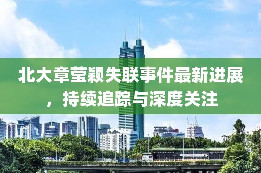 北大章莹颖失联事件最新进展，持续追踪与深度关注