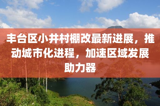 丰台区小井村棚改最新进展，推动城市化进程，加速区域发展助力器