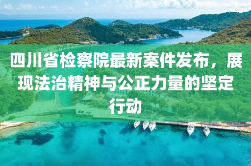 四川省检察院最新案件发布，展现法治精神与公正力量的坚定行动