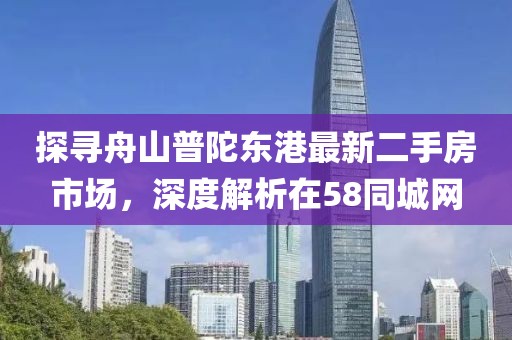 探寻舟山普陀东港最新二手房市场，深度解析在58同城网