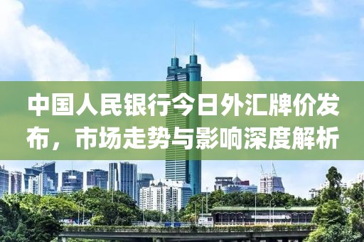 中国人民银行今日外汇牌价发布，市场走势与影响深度解析