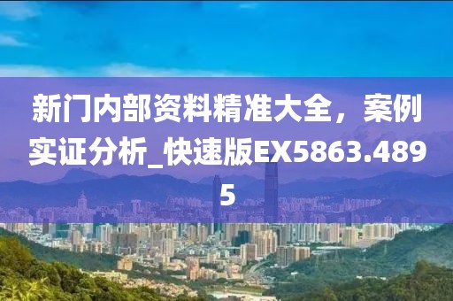 新门内部资料精准大全，案例实证分析_快速版EX5863.4895