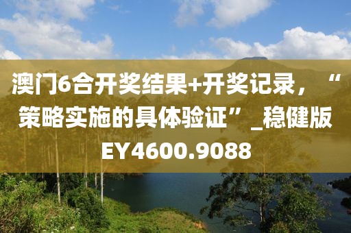 澳门6合开奖结果+开奖记录，“策略实施的具体验证”_稳健版EY4600.9088