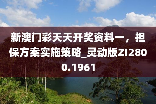 新澳门彩天天开奖资料一，担保方案实施策略_灵动版ZI2800.1961