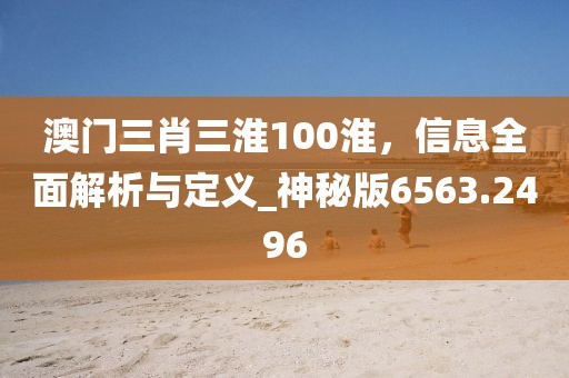 澳门三肖三淮100淮，信息全面解析与定义_神秘版6563.2496