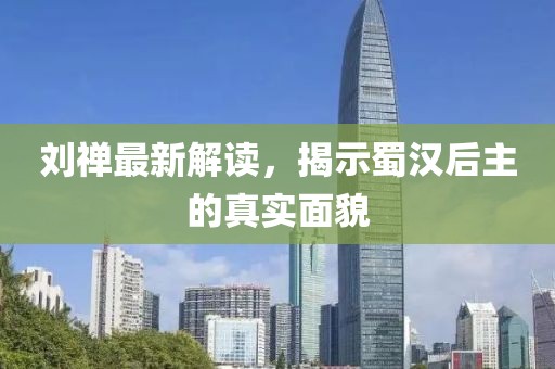 刘禅最新解读，揭示蜀汉后主的真实面貌