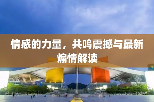 情感的力量，共鸣震撼与最新煽情解读