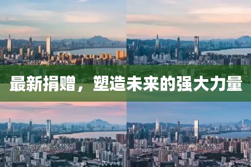 最新捐赠，塑造未来的强大力量