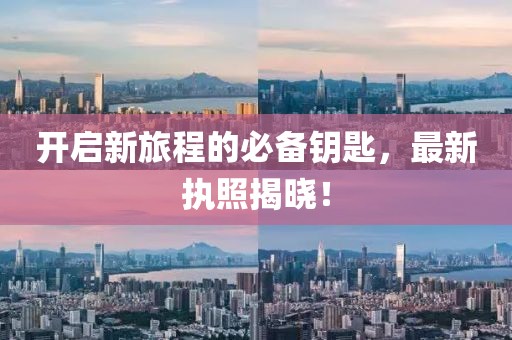 开启新旅程的必备钥匙，最新执照揭晓！