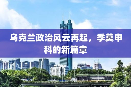 乌克兰政治风云再起，季莫申科的新篇章