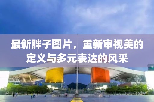 最新胖子图片，重新审视美的定义与多元表达的风采