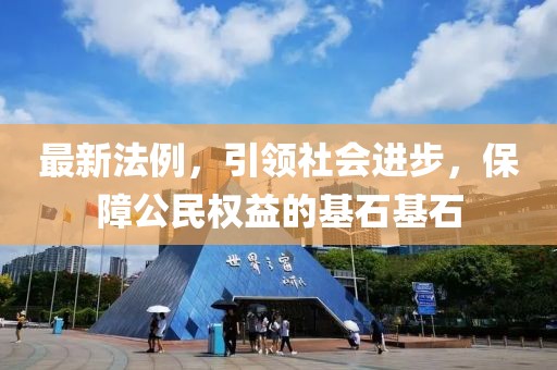 最新法例，引领社会进步，保障公民权益的基石基石