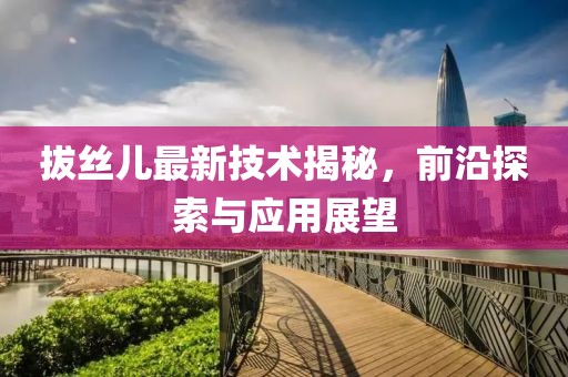 拔丝儿最新技术揭秘，前沿探索与应用展望
