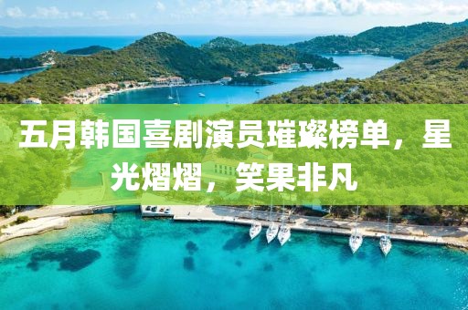 五月韩国喜剧演员璀璨榜单，星光熠熠，笑果非凡