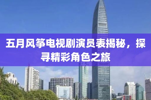五月风筝电视剧演员表揭秘，探寻精彩角色之旅