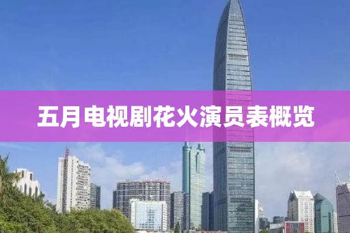 五月电视剧花火演员表概览